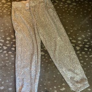 Sequin Joggers NWT